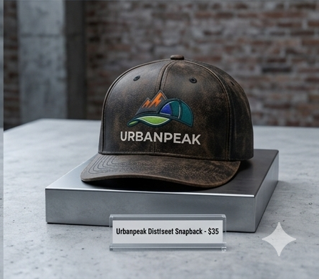 URBANPEAK "Iron & Timber" Distressed Snapback