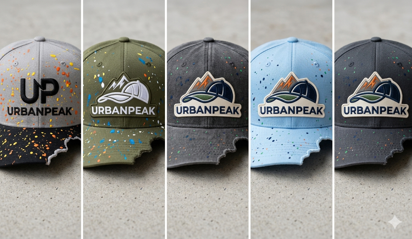 URBANPEAK "Cyber Pulse" Reflective Splatter Snapback
